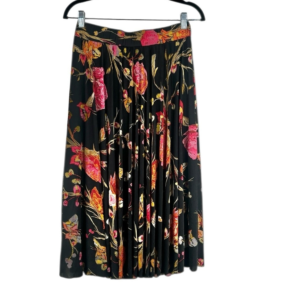 New Mix Black Floral Vacation Travel Summer Spring Casual Maxi Dress Size Large